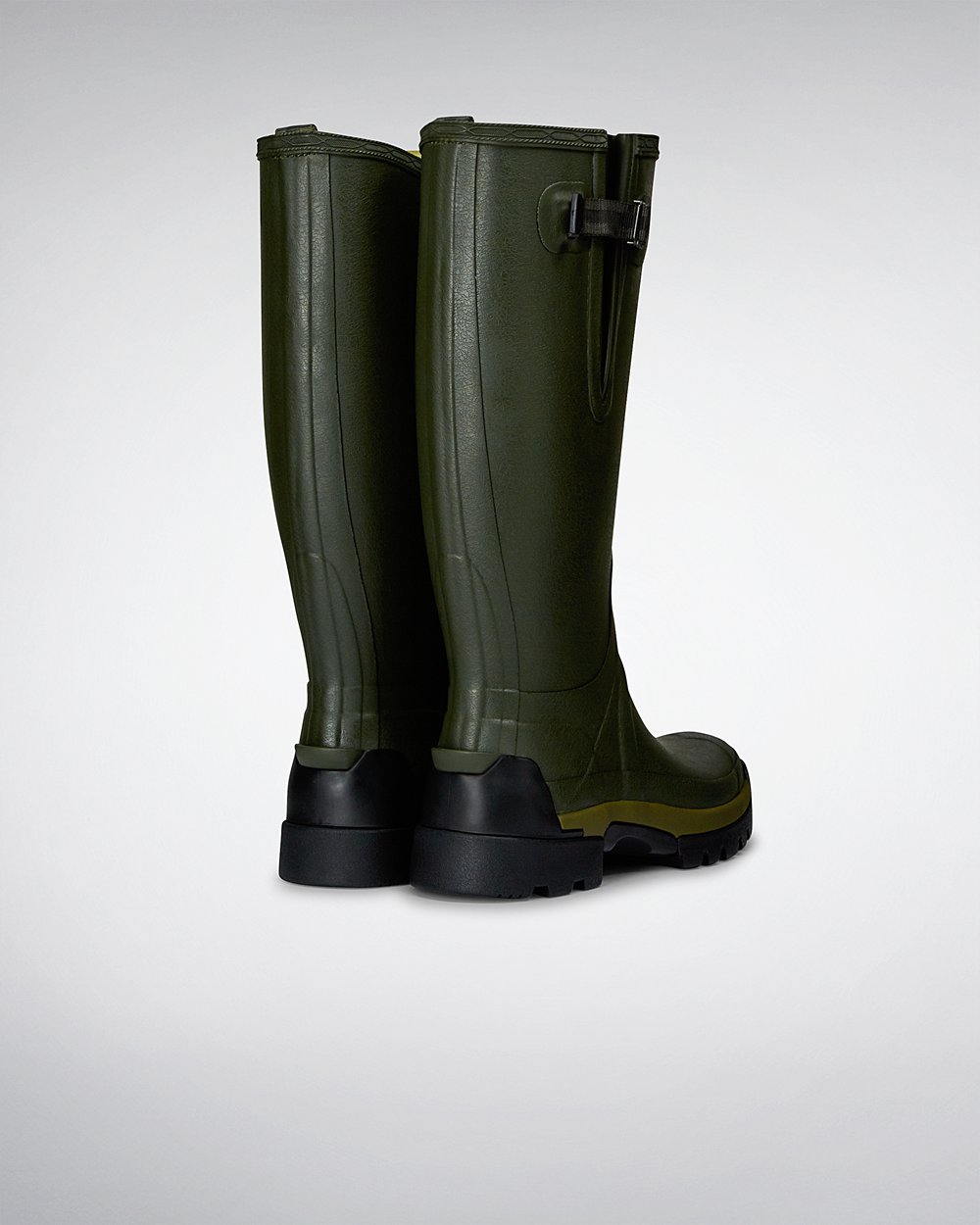 Botas De Altas Hunter Hombre Verde Oscuro Oliva Balmoral Bamboo Carbon 435790-YEF
